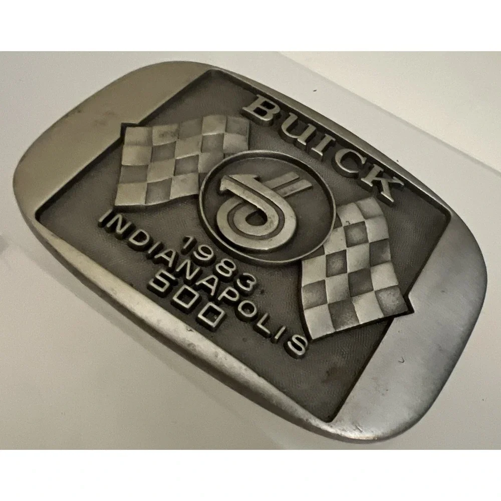1983 Indianapolis 500 Belt Buckle Limited Edition 226‎ of 500 Pewter Tom Sneva
